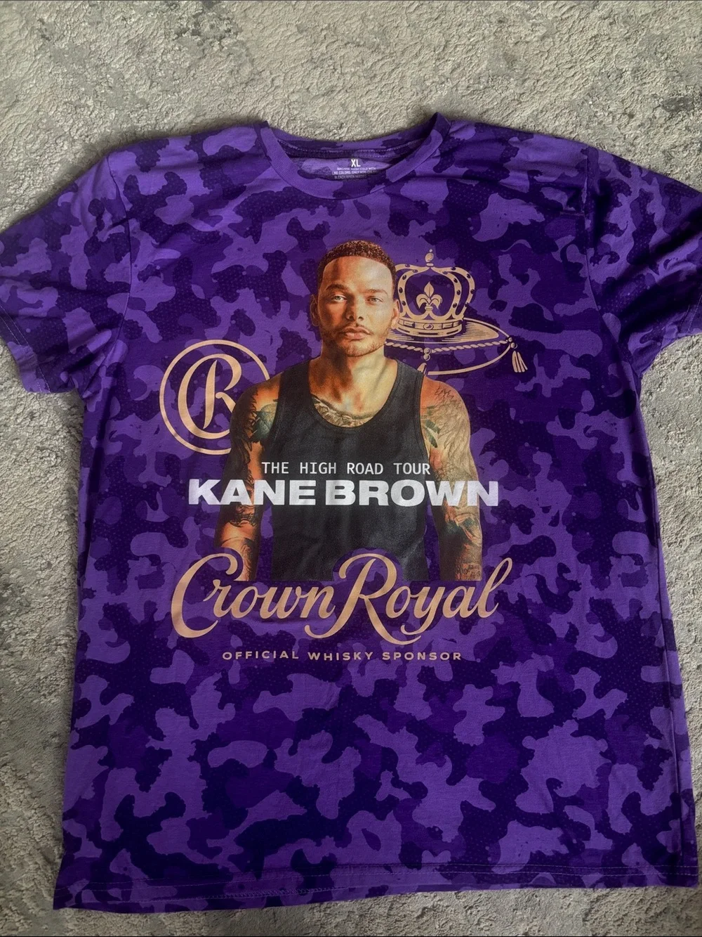 Purple Camo 'Crown Royal' Tour Tee